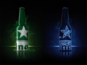 Glow in the dark Heineken